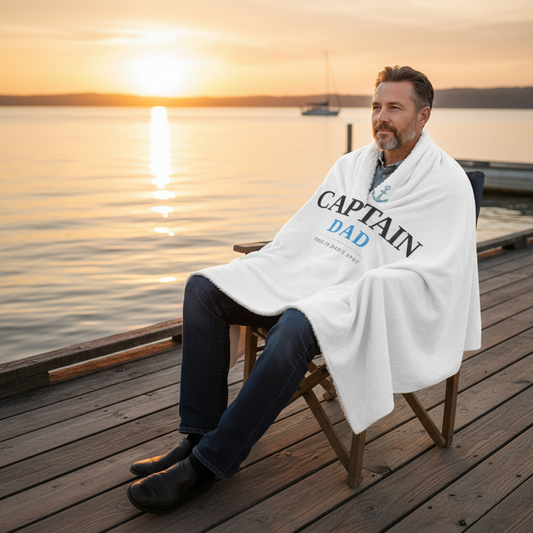 Captain Dad Blanket