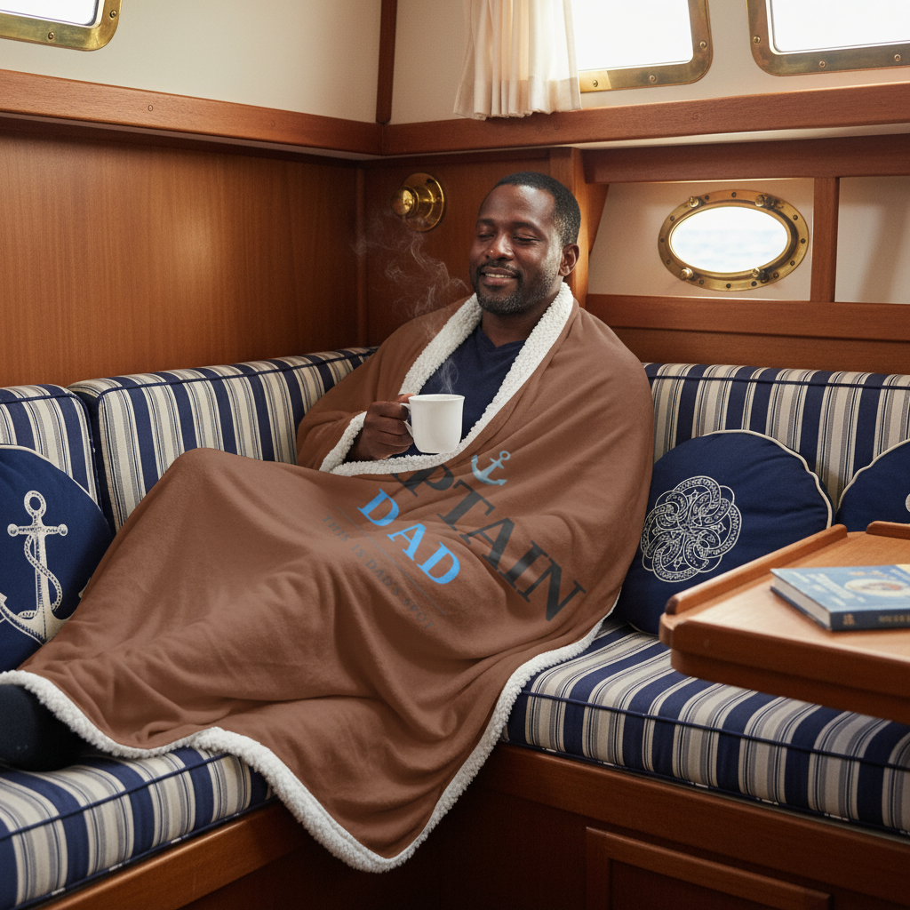 Captain Dad Blanket