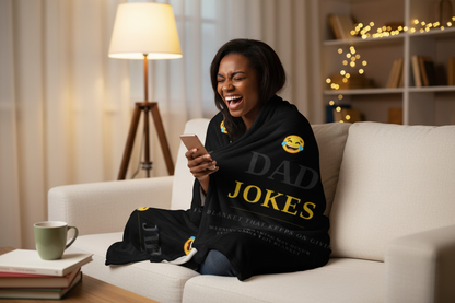 Dad Jokes Blanket - Burrito Wrap