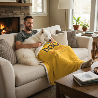 Dog Dad Blanket