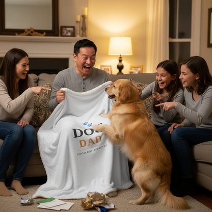 Dog Dad Blanket