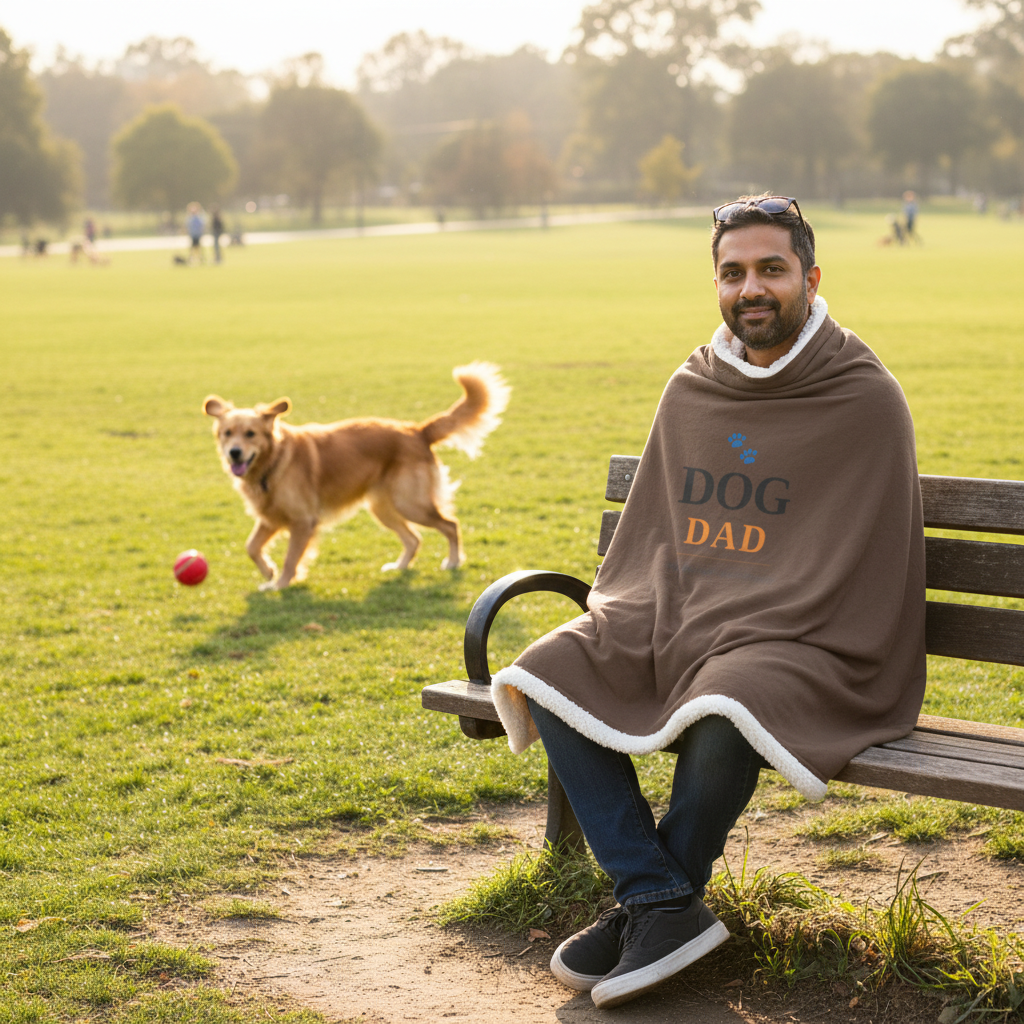 Dog Dad Blanket