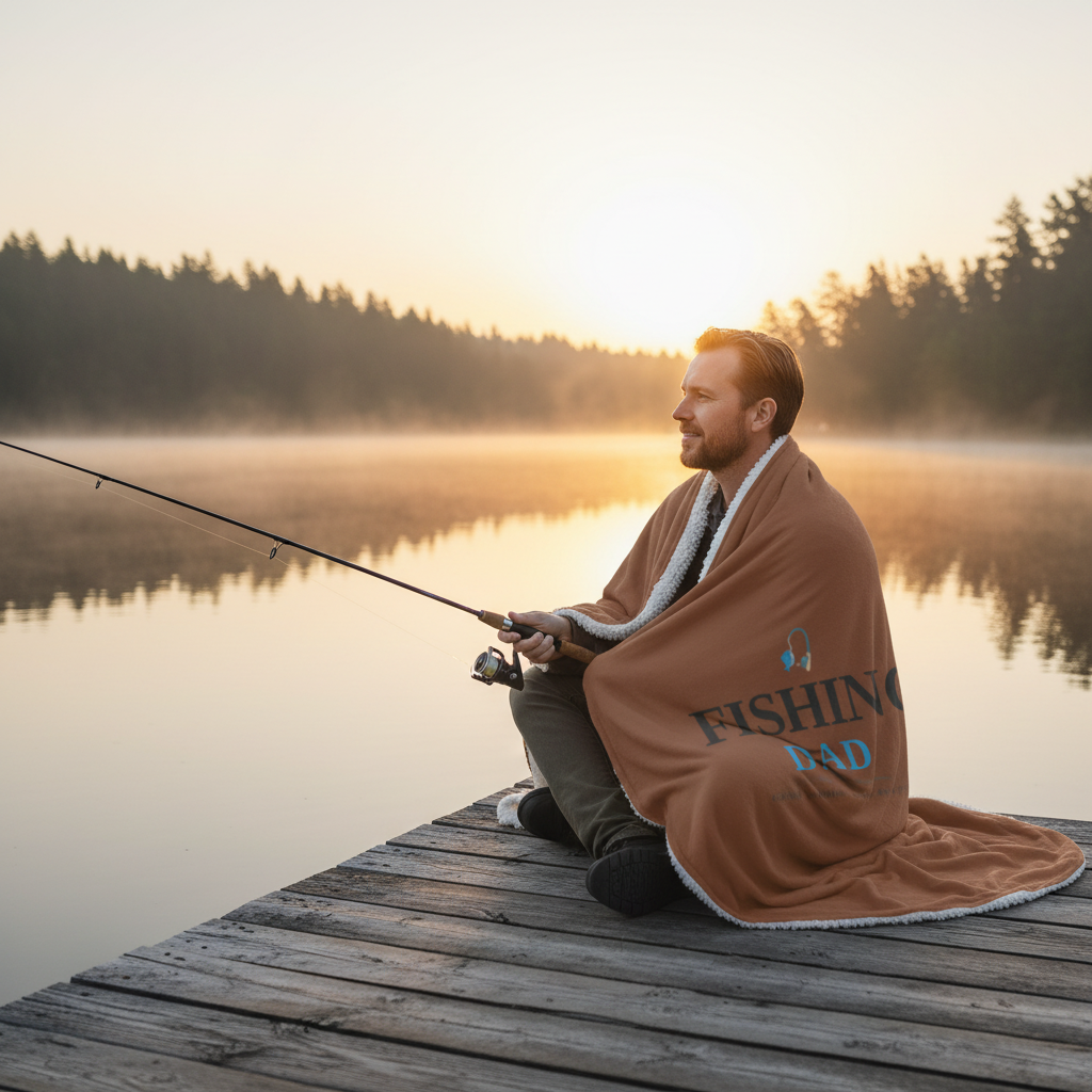 Fishing Dad Blanket