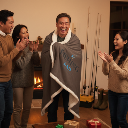 Fishing Dad Blanket