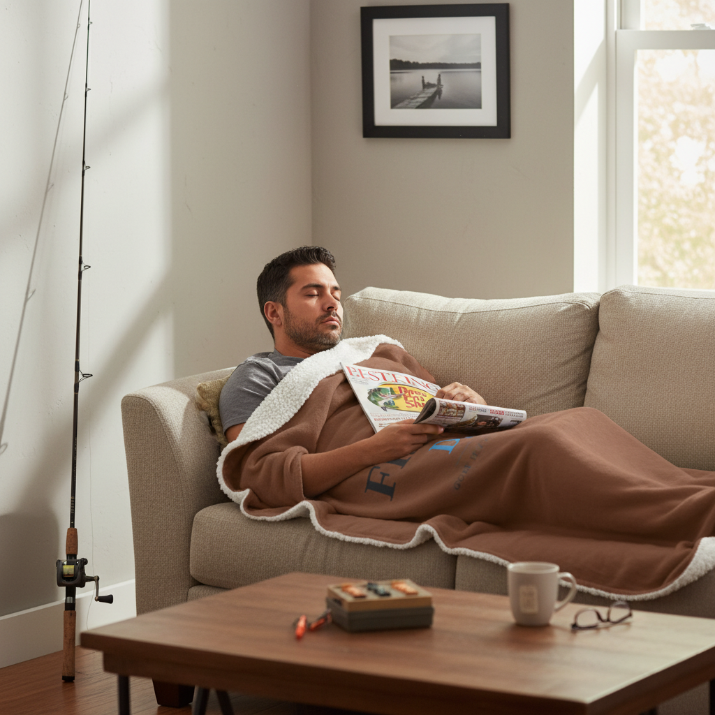 Fishing Dad Blanket