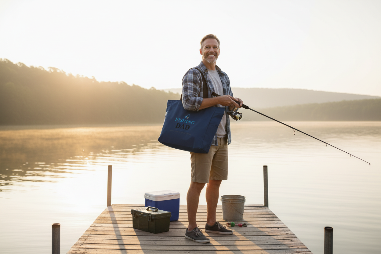 Fishing Dad - Dock Serenity