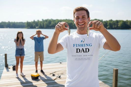 Fishing Dad - White Man Tiny Fish