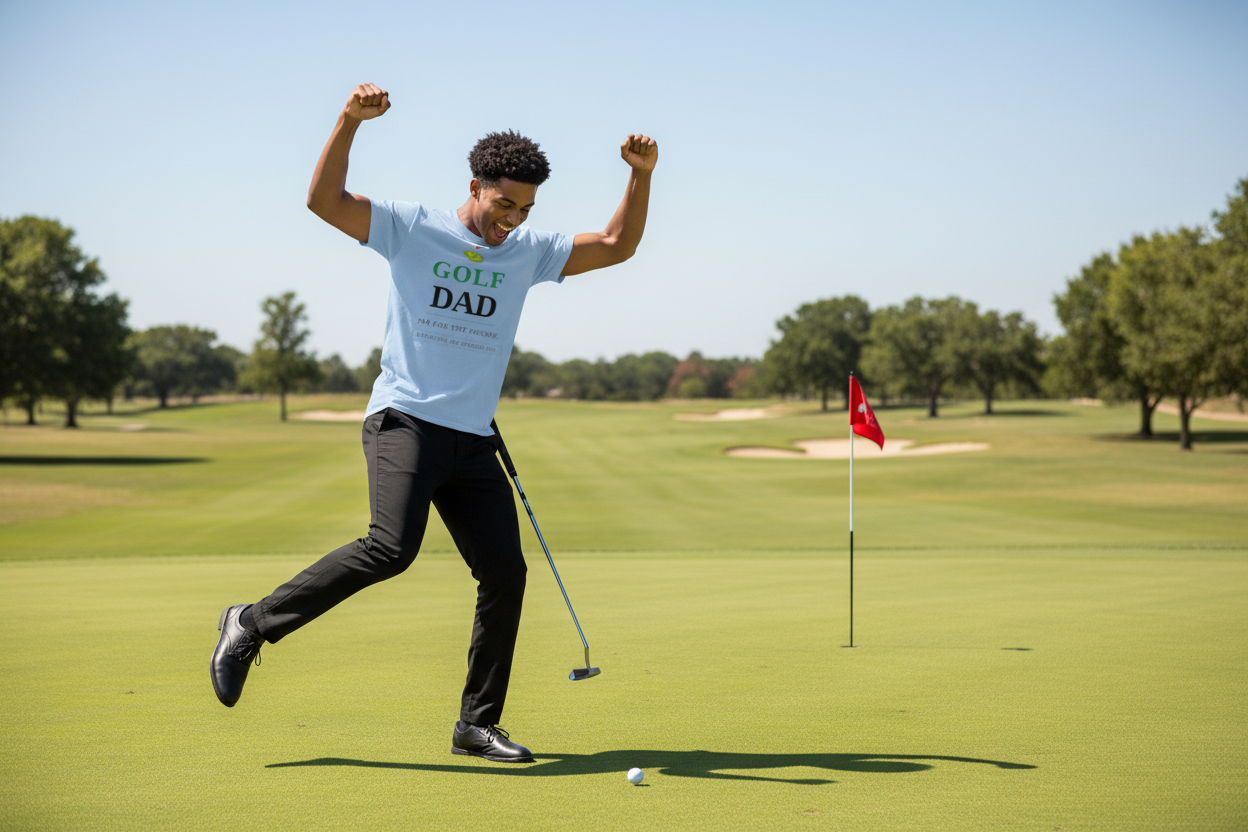 Golf Dad - Black Man Victory Dance
