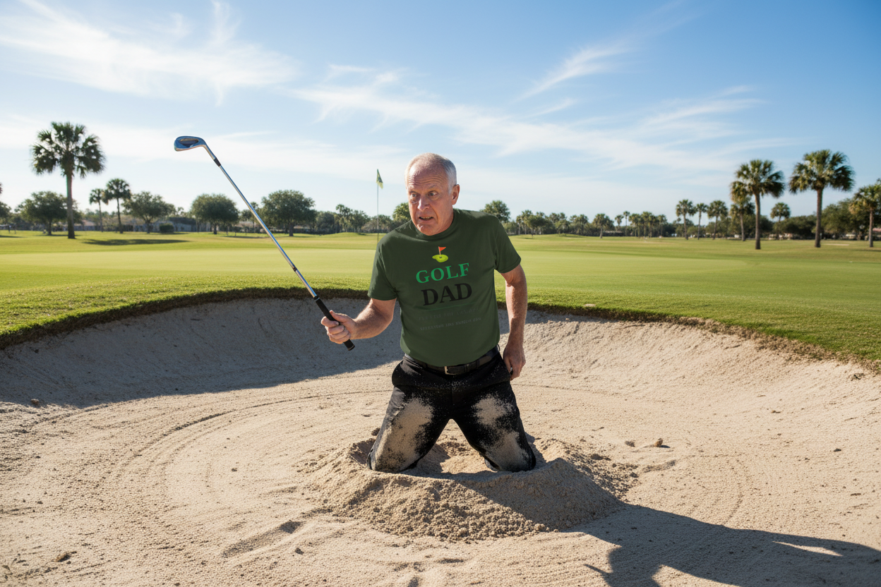 Golf Dad - White Man Sand Bunker