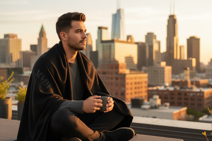 MMH Blanket - Black Rooftop