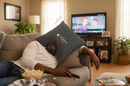 Okayest Dad Pillow - Nap Mode