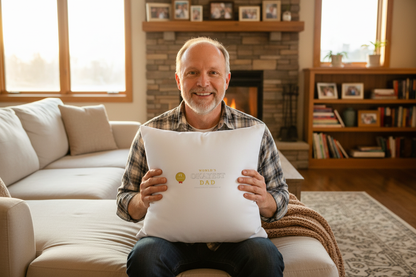 Okayest Dad Pillow - Proud Display