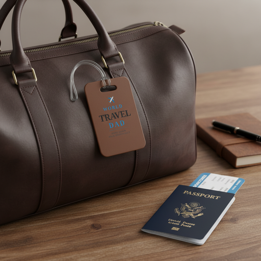 World Traveler Dad Luggage Tag