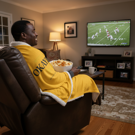 World's Okayest Dad Blanket
