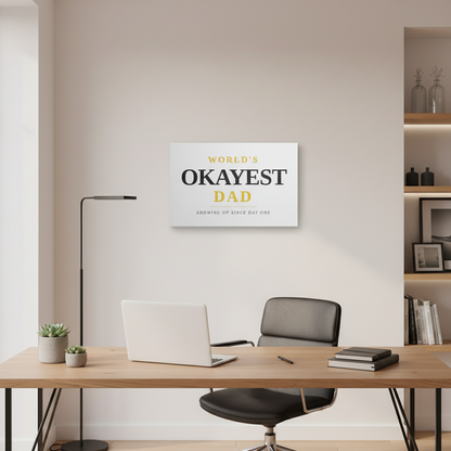 World's Okayest Dad Canvas