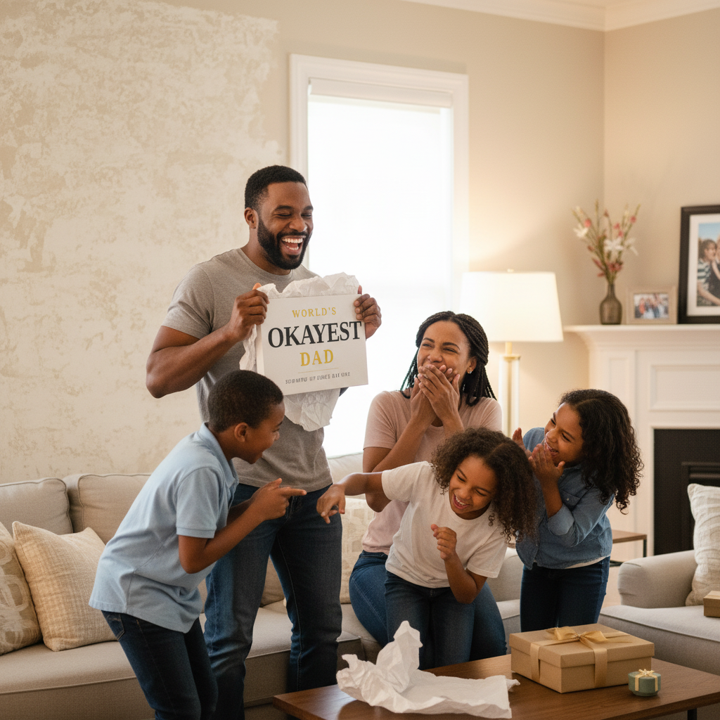 World's Okayest Dad Canvas