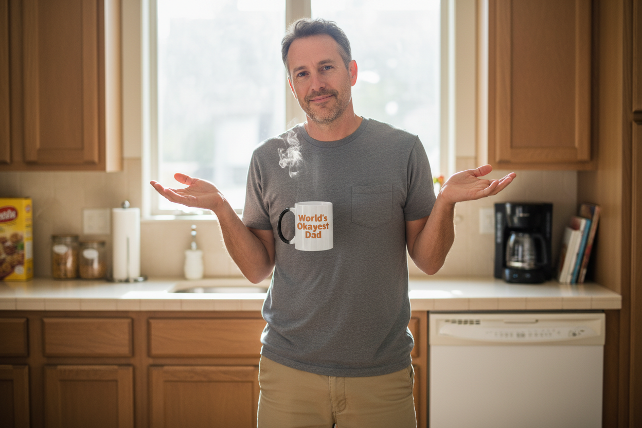 World's Okayest Dad Magic Mug